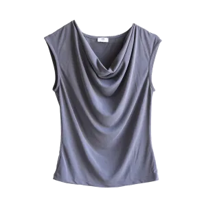 Sato Cupro Cowl Neck Top